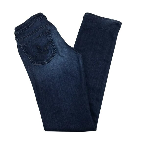 AG Adriano Goldschmied Ballad Slim Bootcut Jeans 26R Womens Dark Wash Denim - Picture 7 of 15